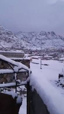 neve nel deserto del sinai