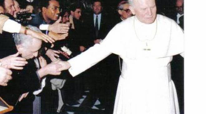 Papa Giovanni Paolo II con Sigismondo Nastri