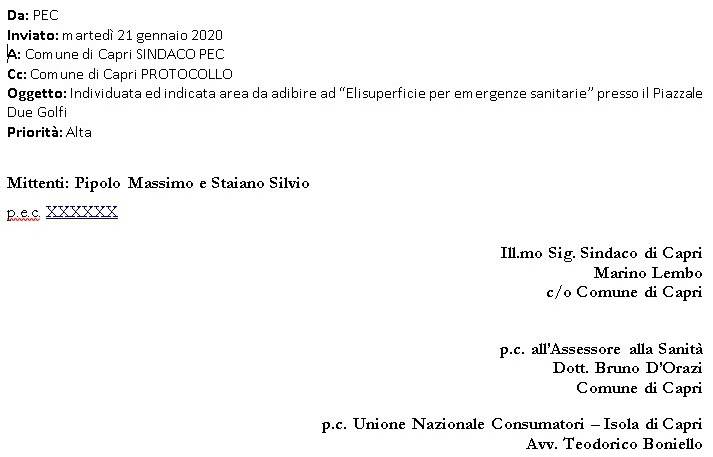 silvio staiano annuncia il suo successo: l'elicottero può atterrare a capri