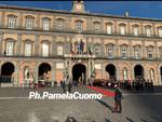 I Presidenti Macron e Conte: ingresso a Palazzo Reale!