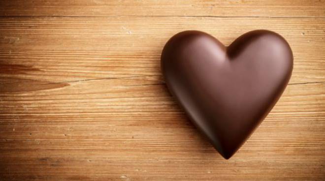Cioccolatini fondenti a forma di cuore - senza lattosio e senza glutine 