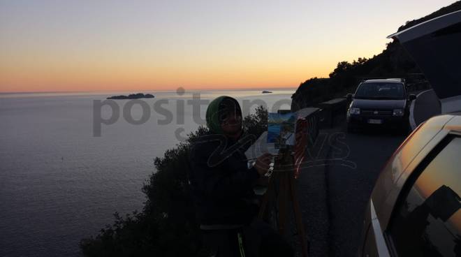 Felice Accumulo l'artista dei tramonti a Positano e non solo