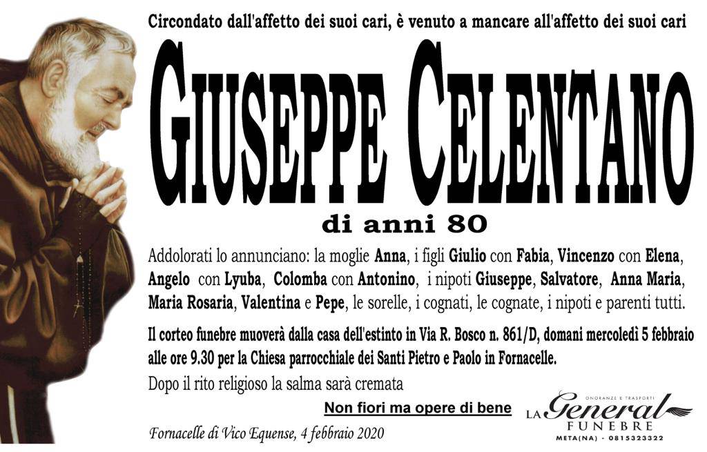 lutto giuseppe celentano vico equense