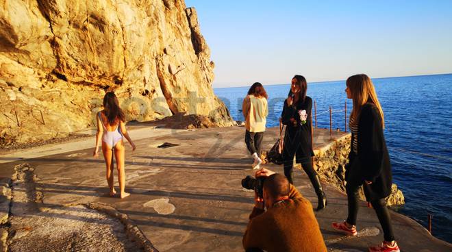 Positano. Shooting per i costumi di Francesca Cretella