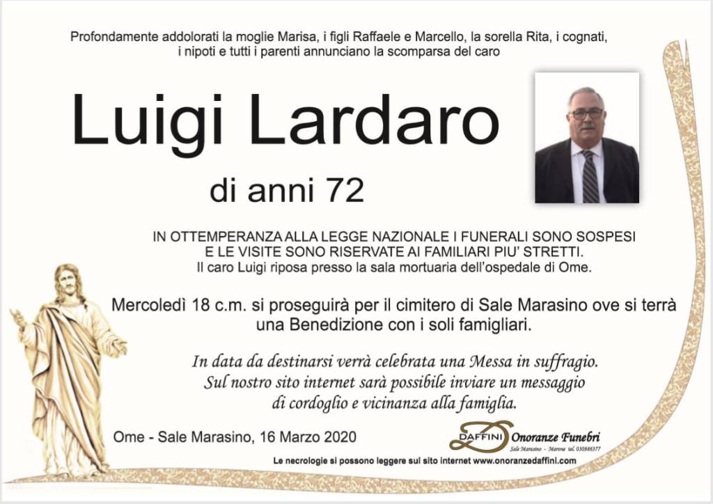 lutto luigi lardaro