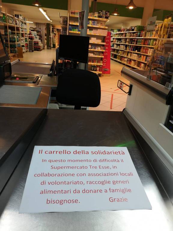 Piano di Sorrento. Emergenza Coronavirus, il supermercato TreEsse partecipa al carrello della solidarietà