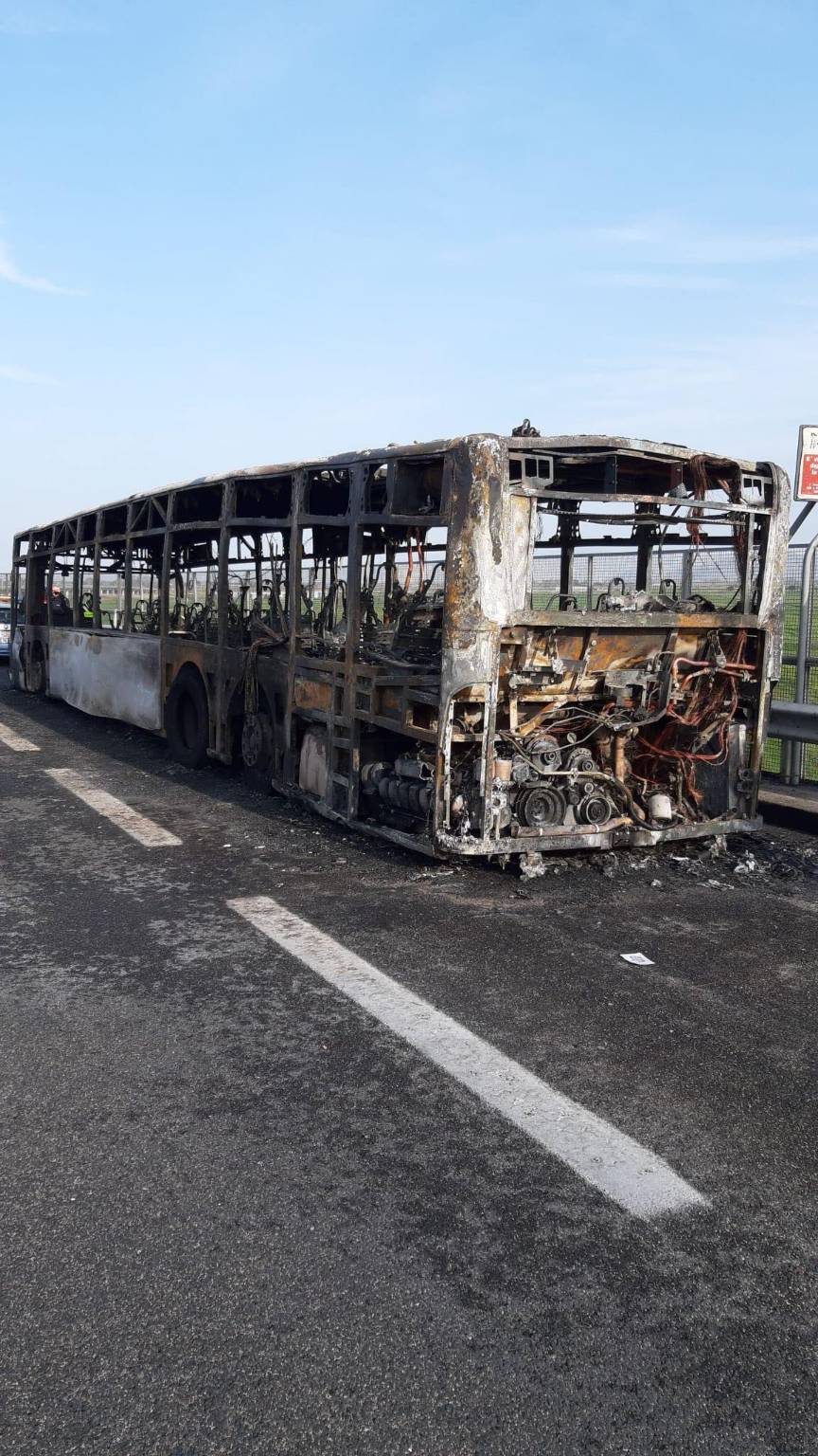 autobus fiamme domitiana