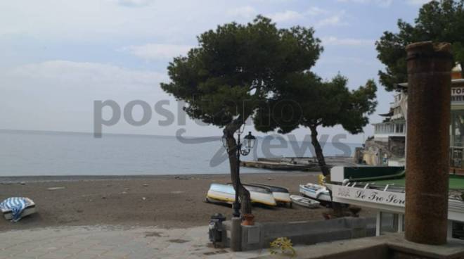 Positano deserta il giorno della Domenica delle Palme, momento storico per la città