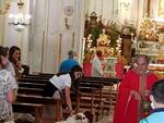 Positano. Benedizione dei cani ai tempi del Covid