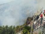 Agerola, incendio a San Lazzaro