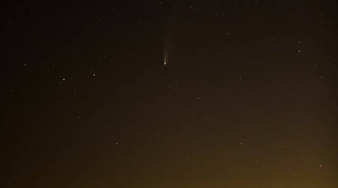 Fabio Fusco cometa sul Faito 