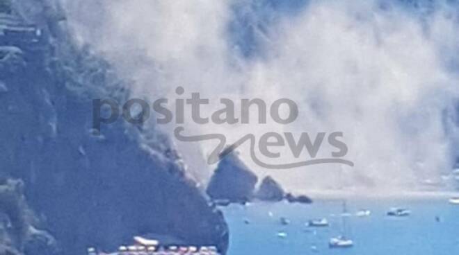 Positano-Praiano, frana dopo Laurito in zona deserta