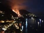 Incendio a Positano Laurito sopra San Pietro sotto Nocelle