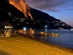 Incendio a Positano Laurito sopra San Pietro sotto Nocelle