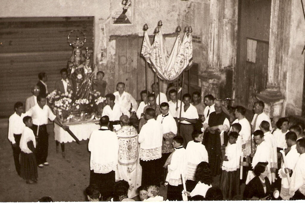 Positano foto storiche della festa dell'Assunta