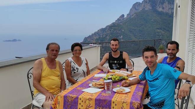 colazione fabio fusco con de gasperi a positano