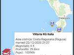 Terremoto a Ragusa in Sicilia 