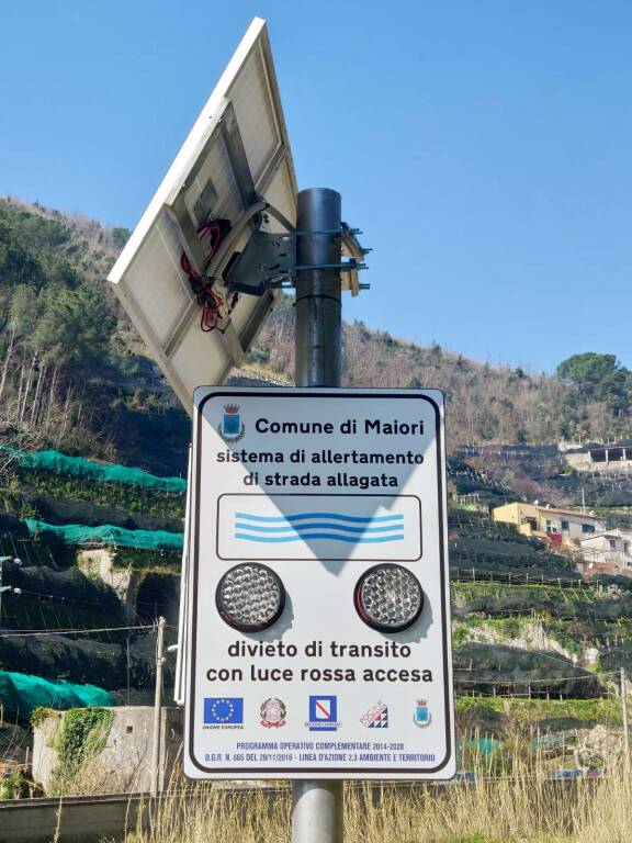 Maiori: sistema di allertamento idrogeologico installato a Ponteprimario e in zona Casa Imperato Superiore