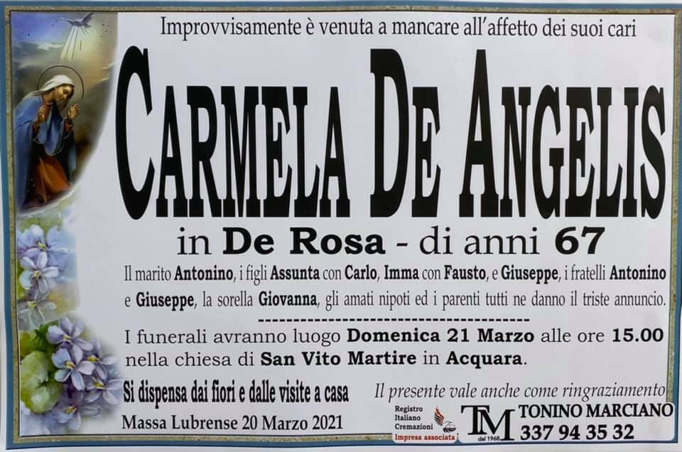 Massa Lubrense, improvvisamente ci lascia la 67enne Carmela De Angelis, in De Rosa