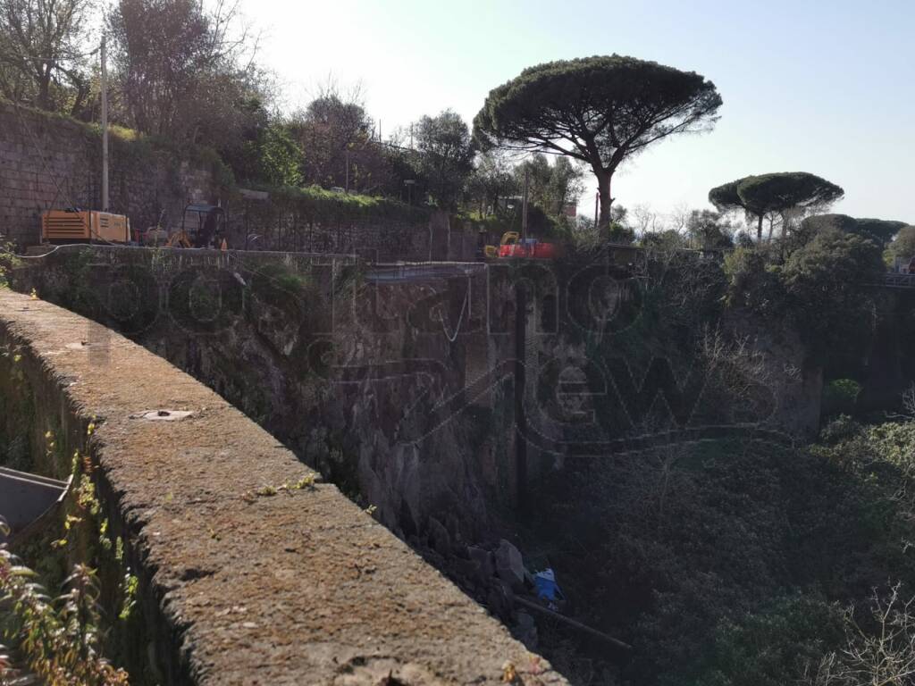 Piano di Sorrento, lavori a Ponte Orazio 