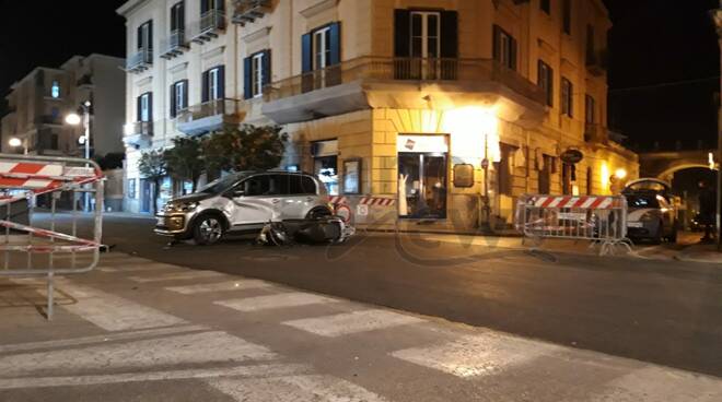 Sant'Agnello, in serata grave incidente stradale sul Corso Italia