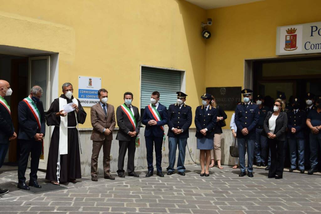 Sorrento: questa mattina anche Luigi Di Prisco all’inaugurazione del nuovo Ufficio denunce del commissariato di polizia