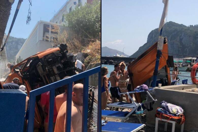 Capri bus precipita, un morto e diversi feriti