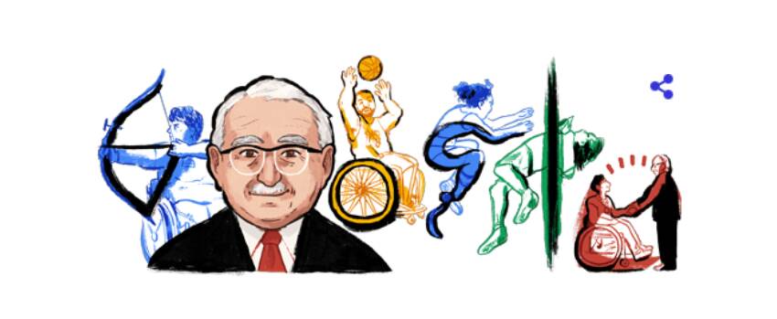 Il Doodle di Google di oggi celebra il 122° anniversario della nascita del professor Ludwig Guttmann