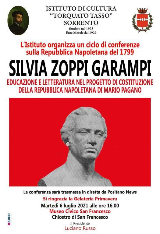 Sorrento, Educazione e letteratura nel progetto di costituzione della repubblica napoletana di Mario Pagano