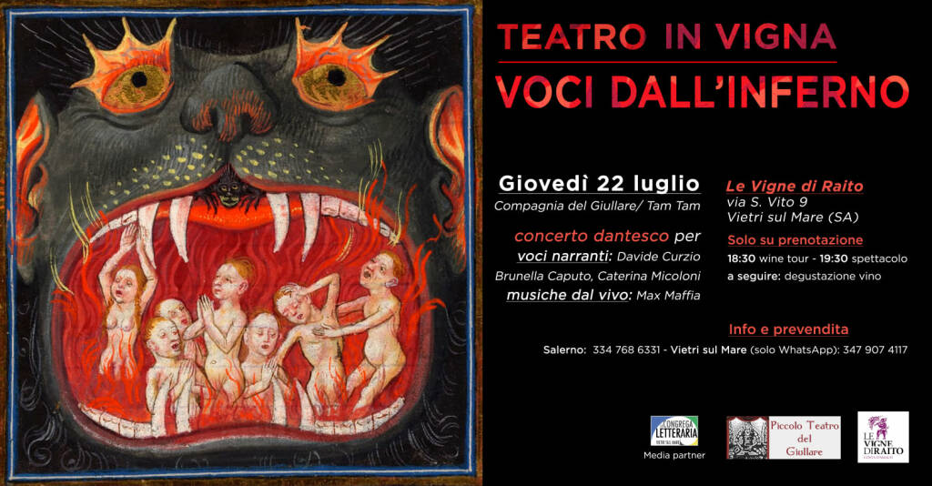 Teatro in Vigna a Vietri sul mare con Dante