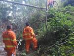 Incendio a Cesarano Tramonti Colibrì 