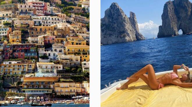 miss grecia a Positano e capri