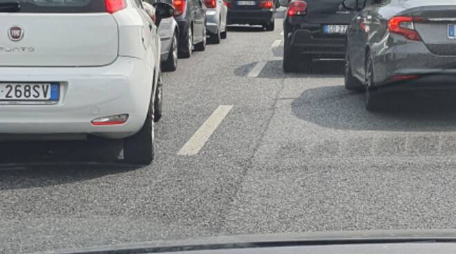 Salerno, a causa di lavori in corso traffico sulla tangenziale