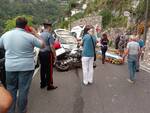 Incidente con moto a Positano località Canneto 