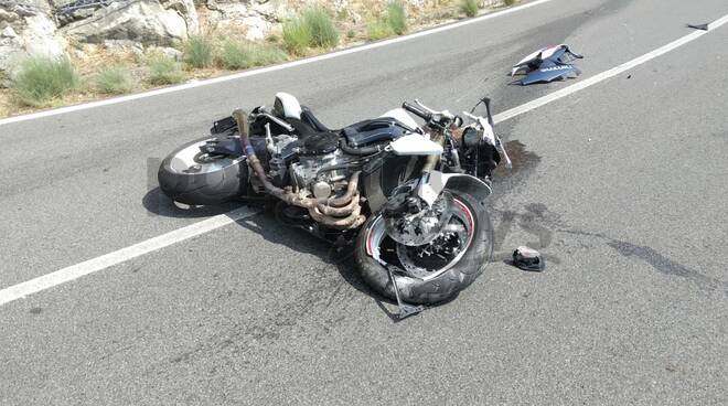 Incidente Moto SS163 Piano di Sorrento verso Positano 