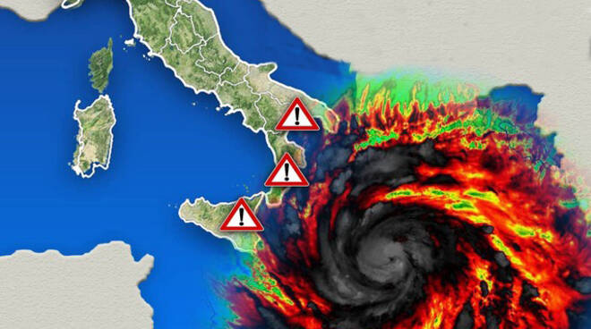 Da lunedì un Uragano Mediterraneo sconvolgerà l’Italia ed interesserà anche parte della Campania 