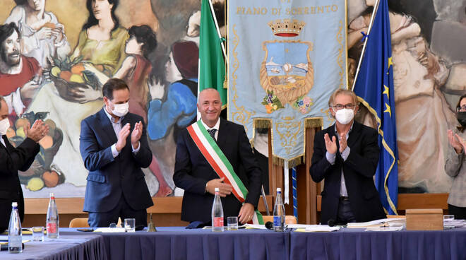 Piano di Sorrento insediamento del sindaco Salvatore Cappiello