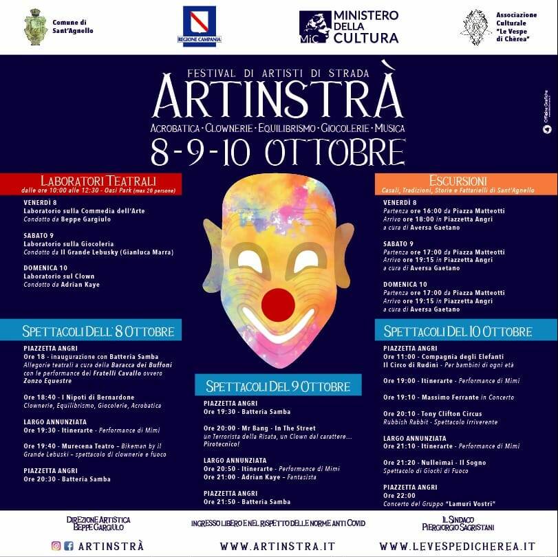 Sant'Agnello, dall'8 al 10 ottobre arriva il Festival del teatro di strada