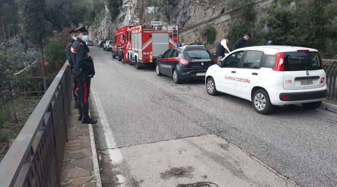 Carabinieri al Fiordo di Furore 