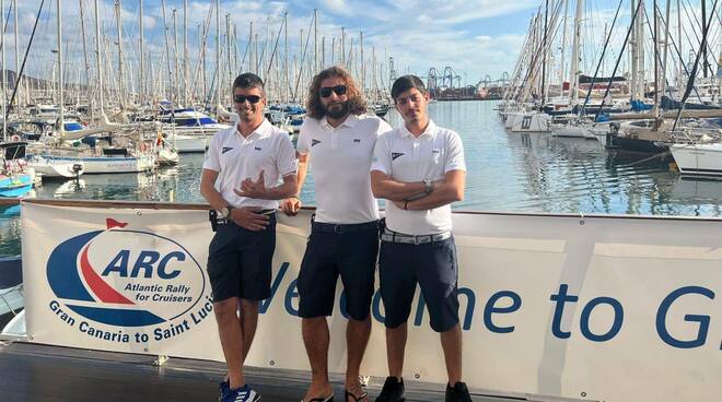 Dal Cilento ai Caraibi in barca a vela: Michele, Simone e Luca alla regata Atlantic Rally for Cruisers