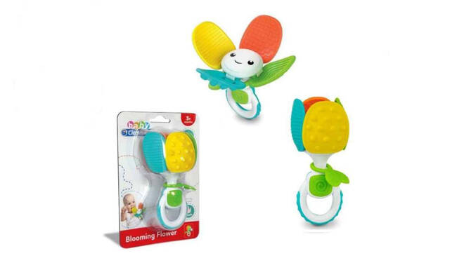 Il sito Iper richiama il giocattolo Clementoni Blooming Flower Rattle per rischio di soffocamento