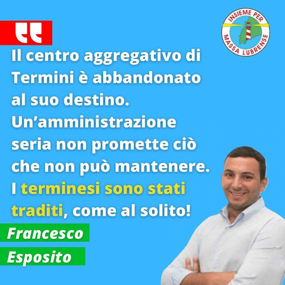 L’Associazione “Insieme per Massa Lubrense”: «Il centro aggregativo di Termini è abbandonato al suo destino»