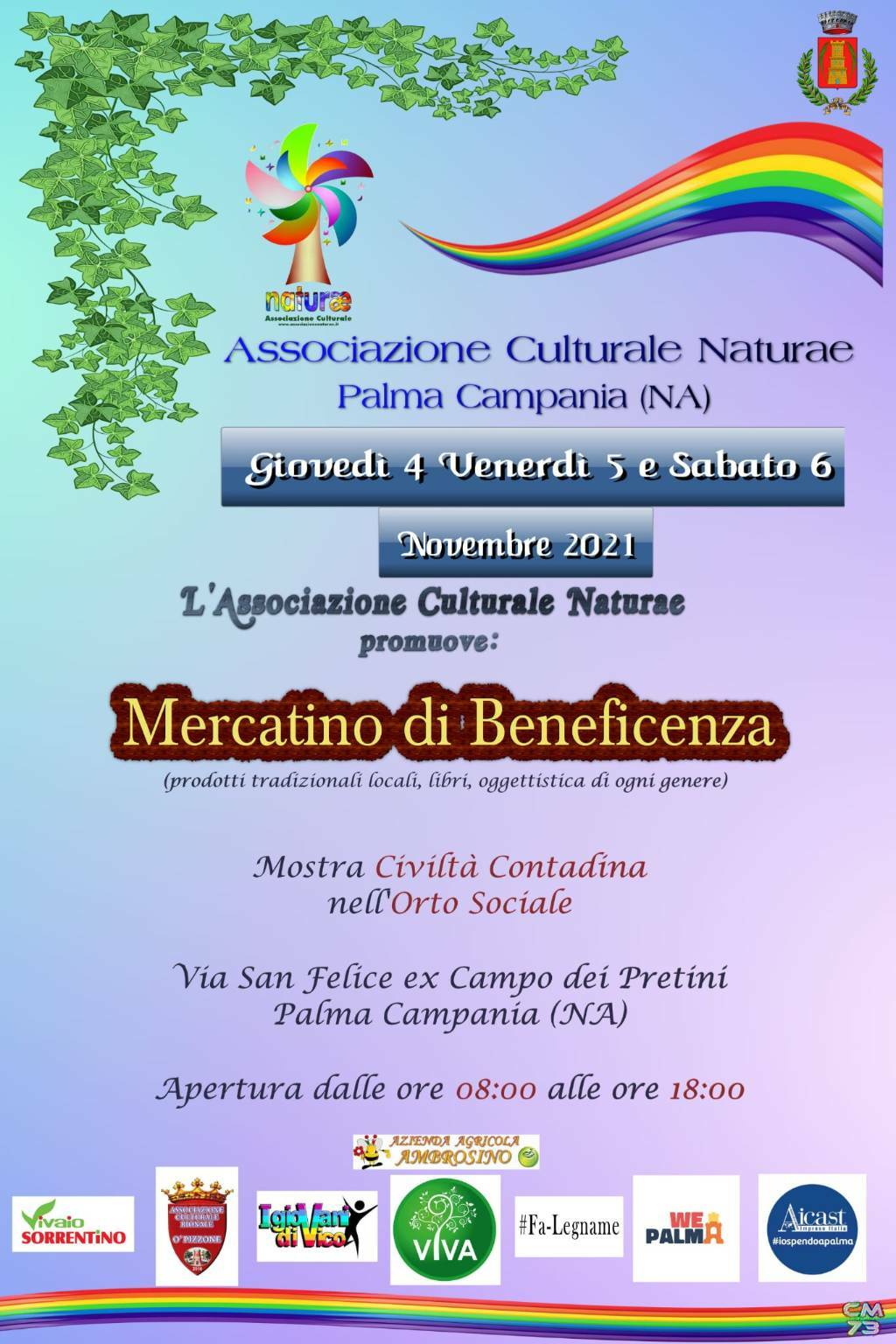 Palma Campania, la solidarietà diventa concreta: si alzano i veli sulla 1° edizione del "Mercatino di Beneficenza" dell'Associazione Culturale Naturae