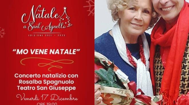 Stasera alle 19 imperdibile spettacolo di Natale a Sant’Agnello. ingresso libero