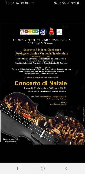 "M'illumino d'inverno", tre i concerti della "Sorrento Modern Orchestra". Si parte domani domenica 19 a Villa Fiorentino