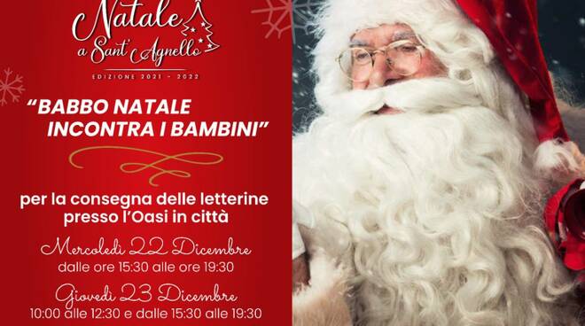 Sant'Agnello: finalmente Babbo Natale incontra i bambini per la consegna delle letterine!