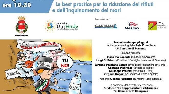 Ambiente. A Sorrento la prima edizione del Meeting dei Comuni #PlasticFree della Campania