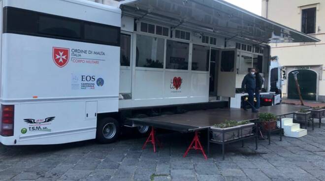 In Costiera Amalfitana l'hub vaccinale itinerante