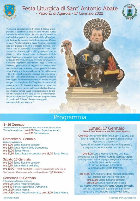 Sant'Antonio Abate Agerola programma