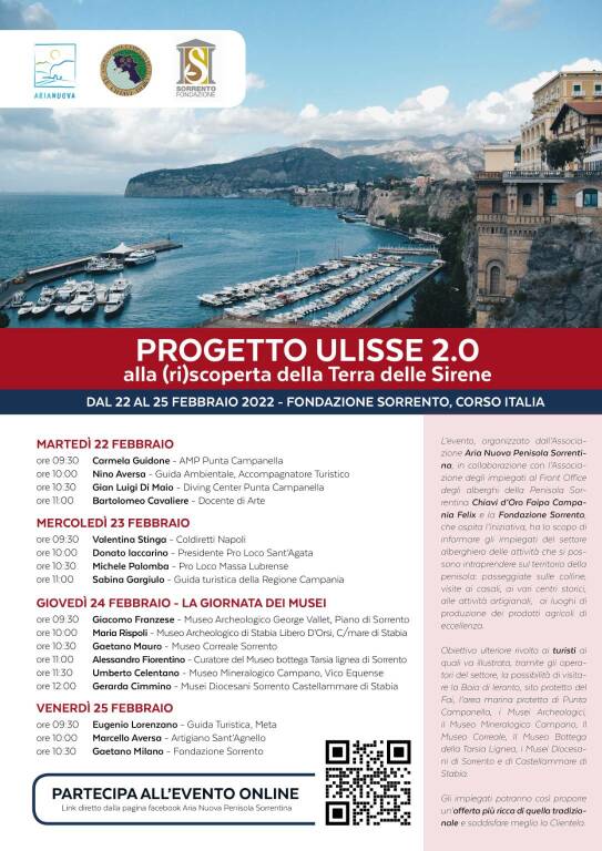 Al Via "Progetto Ulisse 2.0", alla riscoperta della Terra delle Sirene